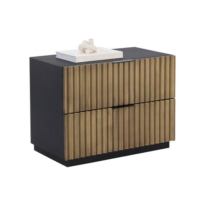 Sunpan Carlin Rectangular Solid Mango Wood Nightstand