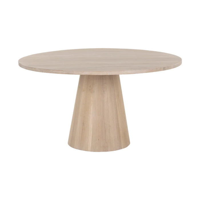 Sunpan Elina Round Light Wood Dining Table Set