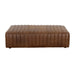 Sunpna Lewin Lucia Tobacco Bovine Leather Ottoman