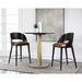 Sunpan Dezirae Black Counter Stool