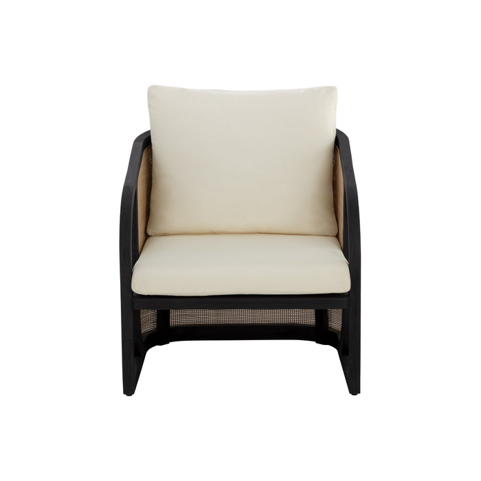 Sunpan Palermo Stinson Cream Lounge Chair 