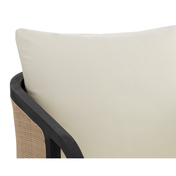 Sunpan Palermo Stinson Cream Lounge Chair 