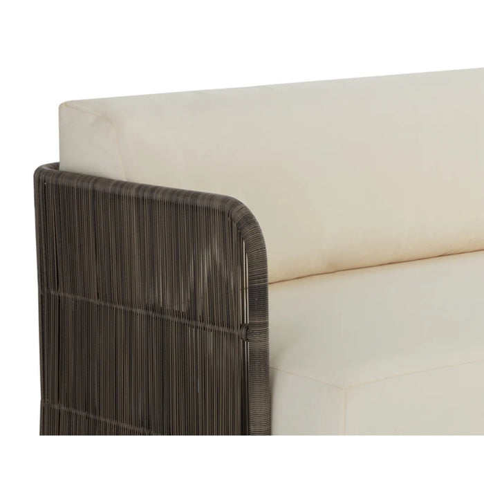 Sunpan Ravenna White Sofa