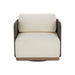 Sunpan Ravenna Stinson Cream Swivel Armchair 