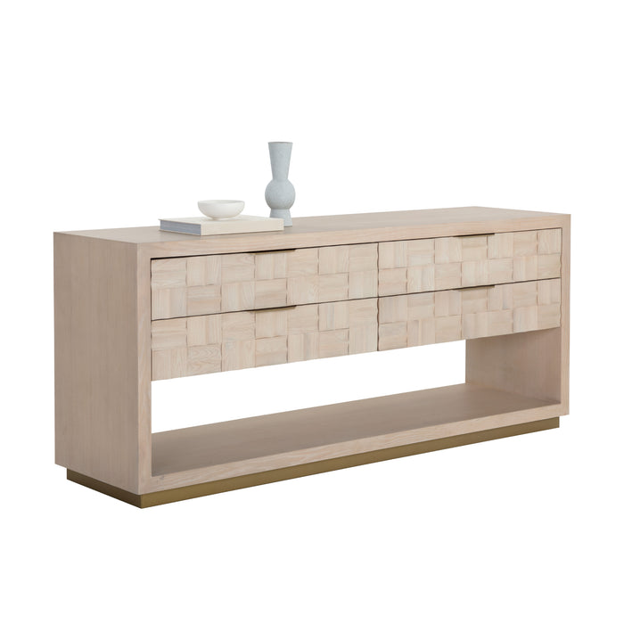 Sunpan Akava Solid Oak Wood Dresser 