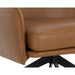 Sunpan Crosby Leather Modern Swivel Lounge Chair