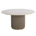 Sunpan Cataldi Round White Marble Dining Table