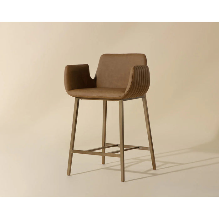 Sunpan Lucano Brown Counter Stool