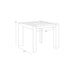 Sunpan Modern Merano 37" Square Aluminum Dining Table