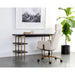 Sunpan Levigne Black Powder Coated Iron Desk 