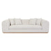 Sunpan Caspian White Sofa 