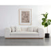 Sunpan Caspian White Sofa 