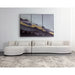 Sunpan Laken White Fabric Mid Century Modern Sofa Chaise - Laf