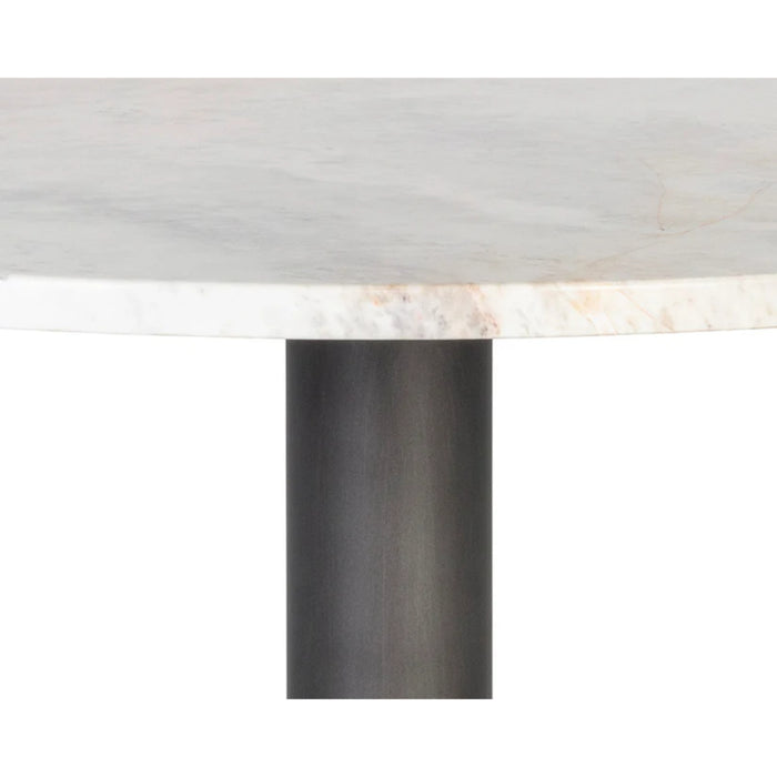 Sunpan Suki Small Round White MarbleBistro Table