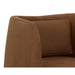 Sunpan Emilie Brown Leather Modern Swivel Lounge Chair