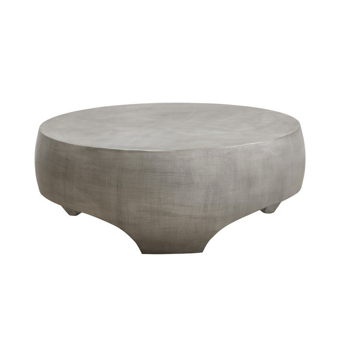 Sunpan Tarsus Indoor and Outdoor Round Concrete Coffee Table