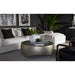 Sunpan Tarsus Indoor and Outdoor Round Concrete Coffee Table