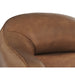 Sunpan Armani Brown Leather Modern Armchair 