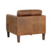 Sunpan Karmelo Cognac Leather Modern Armchair