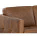 Sunpan Karmelo Brown Leather Sofa