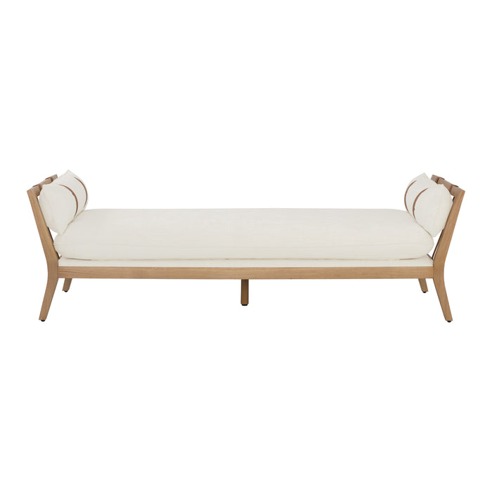 Sunpan Adelina White Mid Century Modern Daybed