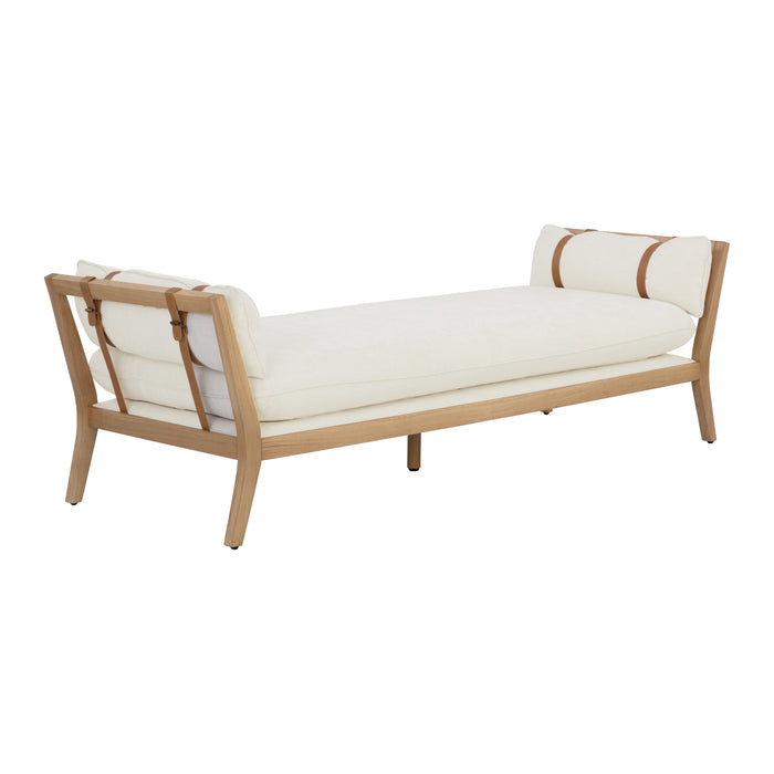 Sunpan Adelina White Mid Century Modern Daybed