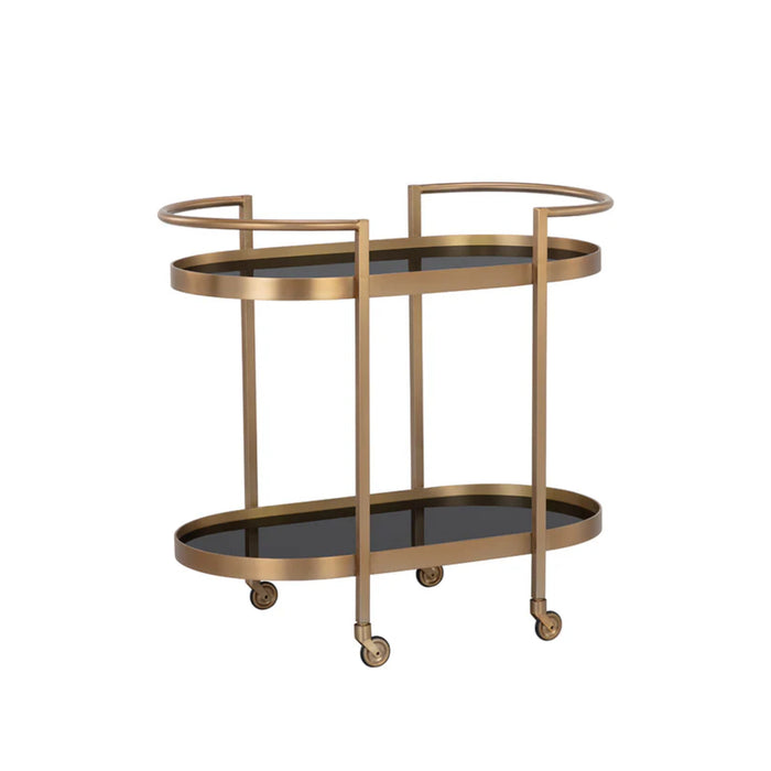 Sunpan Koen Gold Bar Cart