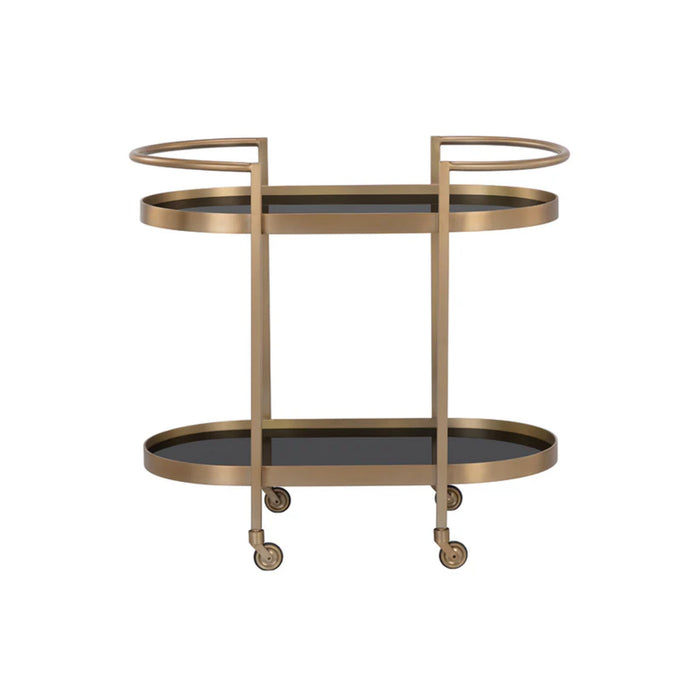 Sunpan Koen Gold Bar Cart