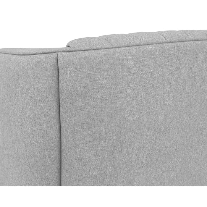 Sunpan Garrison Fabric Modern Swivel Lounge Chair