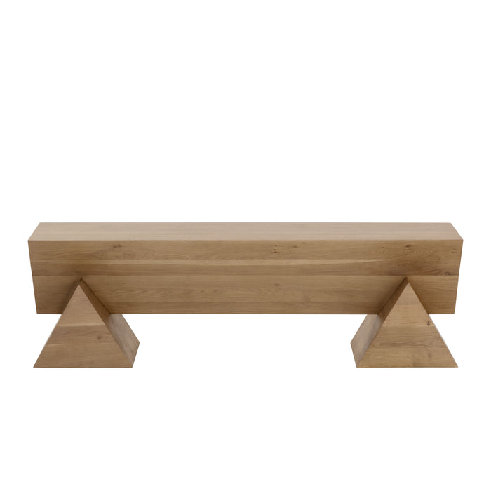 Sunpan Gregor Hancrafted Solid Acacia Wood Bench