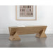 Sunpan Gregor Hancrafted Solid Acacia Wood Bench