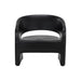 Sunpan Cura Black Concrete Lounge Chair