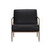 Sunpan Lathan Bovine Leather Modern Lounge Chair