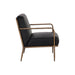 Sunpan Lathan Bovine Leather Modern Lounge Chair