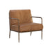 Sunpan Lathan Bovine Leather Modern Lounge Chair