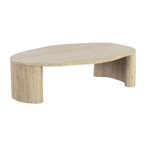 Sunpan Abina Handcrafted Travertine Coffee Table