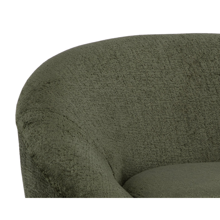 Sunpan Bliss Fabric Modern Swivel Lounge Chair