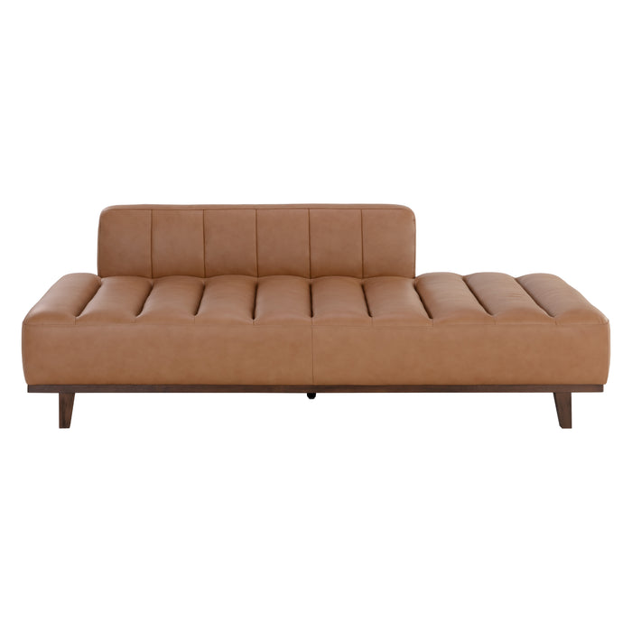 Sunpan Ilyana Aline Butternut Bovine Leather Daybed