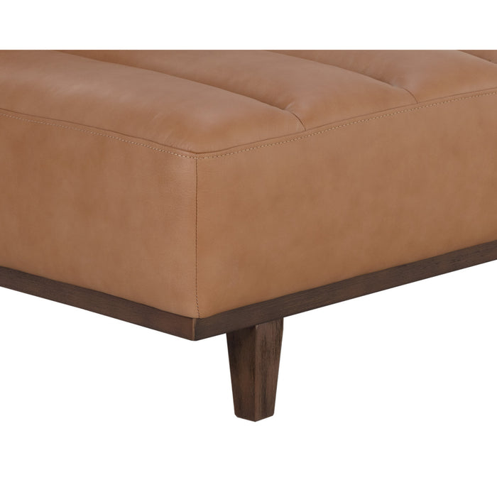 Sunpan Ilyana Aline Butternut Bovine Leather Daybed