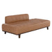 Sunpan Ilyana Aline Butternut Bovine Leather Daybed