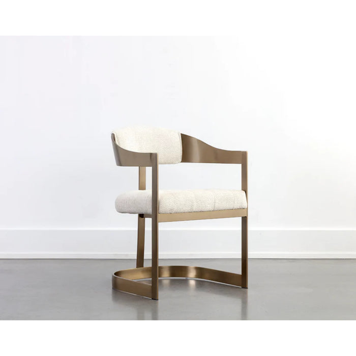 Sunpan Beaumont Dining Armchair - Antique Brass