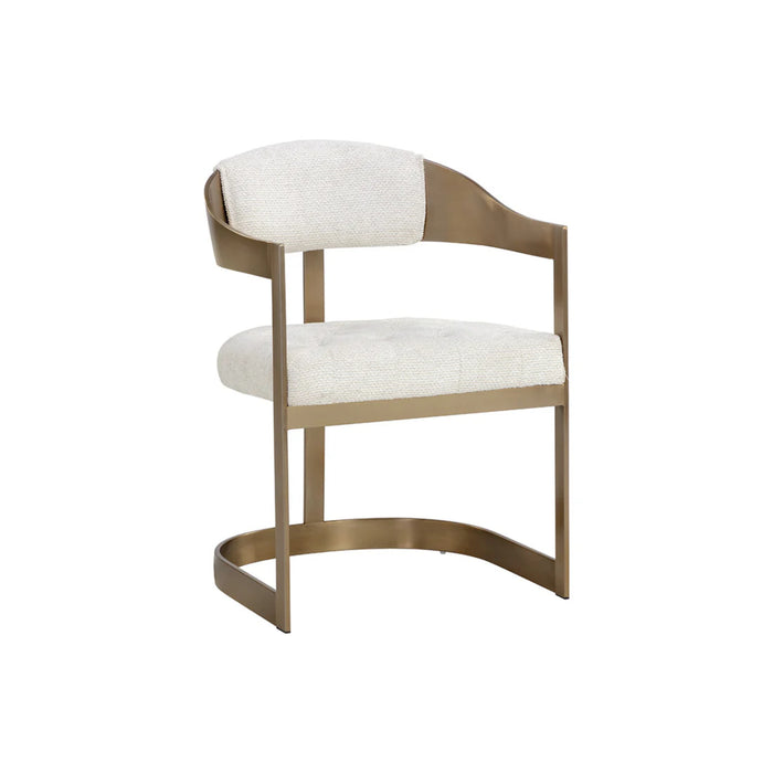 Sunpan Beaumont Dining Armchair - Antique Brass