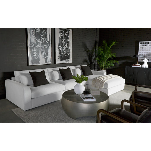 Sunpan Merrick Grey Fabric Mid Century Modern Sofa Chaise - Raf
