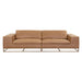 Sunpan Ira Brown Leather Sofa 