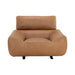 Sunpan Paget Camel Leather Glider Lounge Chair 