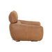 Sunpan Paget Camel Leather Glider Lounge Chair 