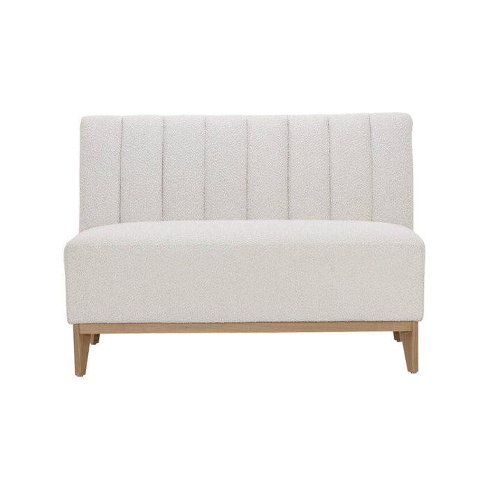 Sunpan Kosovo White Banquette 