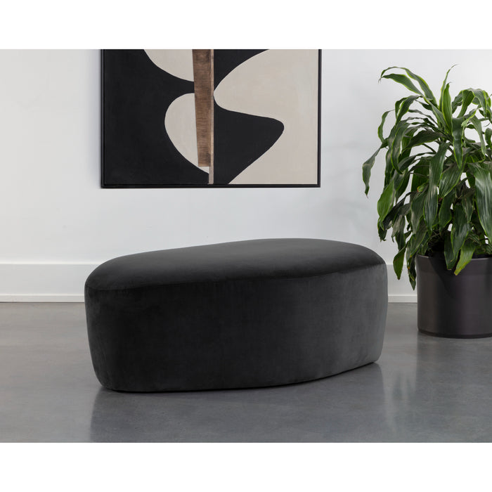 Sunpan Soraya Unique Shaped Fully Upholstered Ottoman