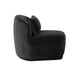 Sunpan Soraya Polyester Fabric Swivel Armless Chair