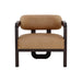 Sunpan Madrone Ludlow Sesame Leather Lounge Chair